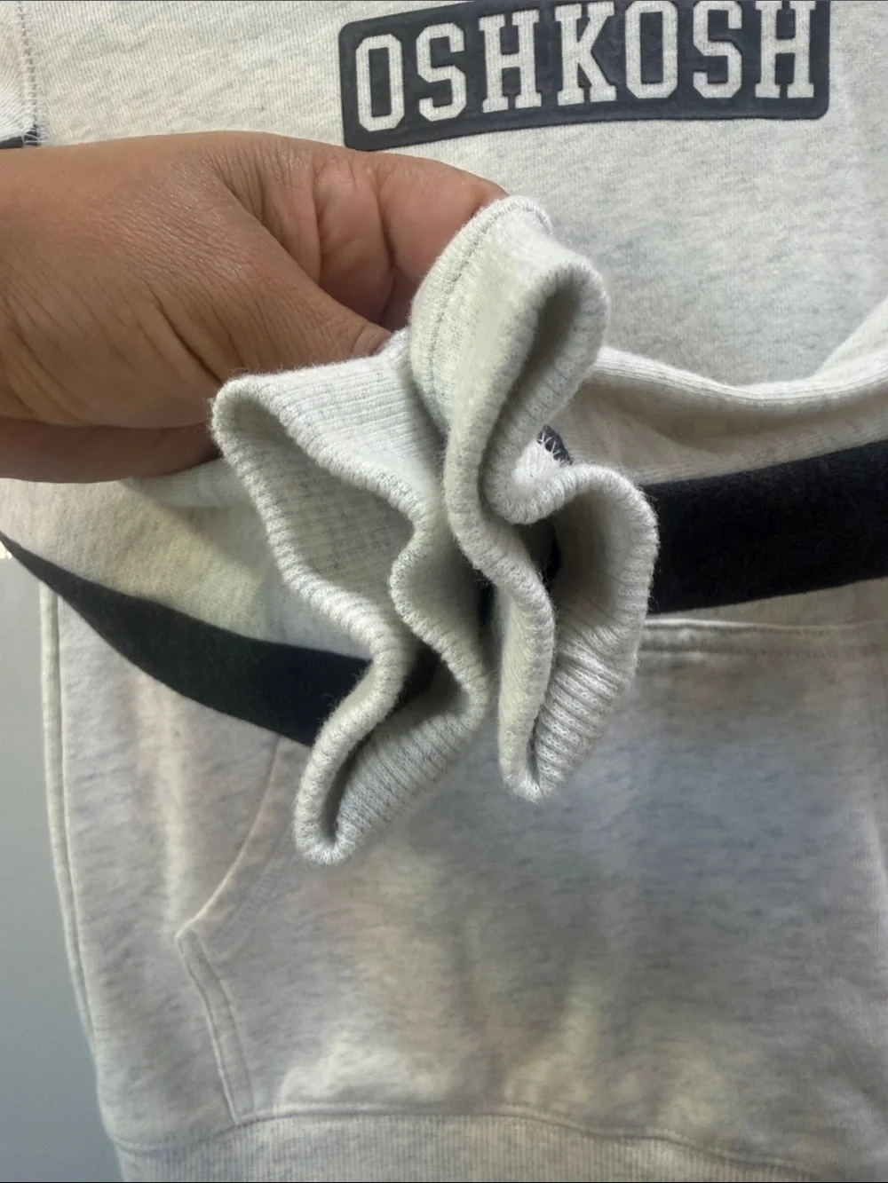 OshKosh B'gosh White Top with Navy Brand Patch